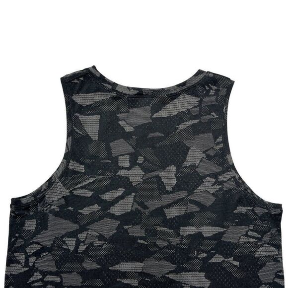 Lululemon Tank Top Women’s Small Black & Grey Athletic Geometric Cropped Top - Picture 6 of 8